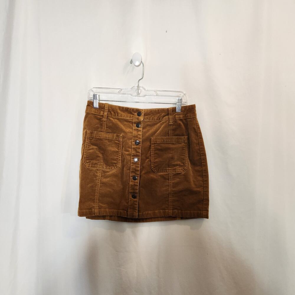 MUDD Brown Corduroy Skirt Twee Earthy‎ Gremlincore Goblincore Neutral Juniors 11
